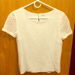 J.Crew Lacy White Top.